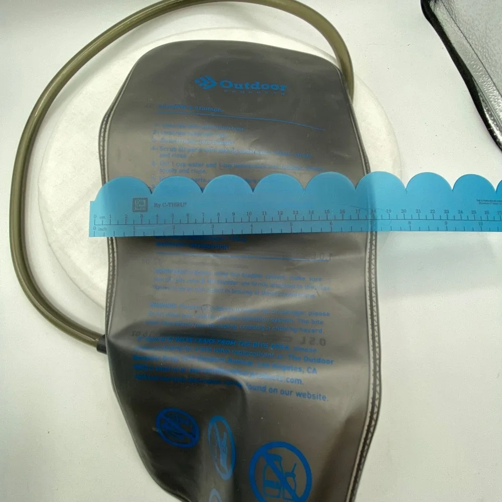 Outdoor Products 2L Hydration Bladder Reservoir Last Drop System Smoke Blue